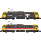 BR Class 87 Bo-Bo, 87006 & 87012, 'City of Glasgow & Coeur de Lion' BR Grey (Large Logo)|BR InterCity (Executive) Livery, DCC Ready