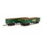 Freightliner MJA Box Wagon 502019 & 502020, Freightliner Heavy Haul Green Livery Twin Pack