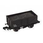 Private Owner 7 Plank Wagon, End Door 5738, 'NCB Bersham', Black Livery, Includes Wagon Load
