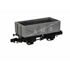 LMS 7 Plank Wagon, End Door 302076, LMS Grey Livery, Includes Wagon Load