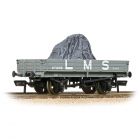 LMS 3 Plank Wagon 471405, LMS Grey Livery, Includes Wagon Load