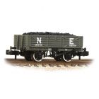 LNER 5 Plank Wagon, with Wooden Floor 132701, LNER Grey Livery, Includes Wagon Load