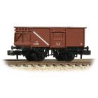 BR 16T Steel Mineral Wagon, Top Flap Doors B64026, BR Bauxite (Early) Livery