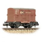 BR Conflat Wagon B701283, BR Bauxite (Early) Livery with 'Door-to-Door' BD Container, Includes Wagon Load, Weathered