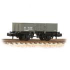 LNER 13T Steel Open Wagon, with Smooth Sides & Wooden Door 278985, LNER Grey Livery
