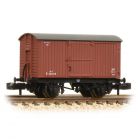BR (Ex LNER) 12T Ventilated Van, Planked Ends E236010, BR Bauxite (Early) Livery