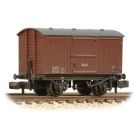 BR (Ex LNER) 12T Fruit Van, Planked Ends E222069, BR Bauxite (Late) with Pre-TOPS Panel Livery, Weathered