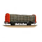 BR OTA Timber Wagon 200770, BR Railfreight Red Livery, Includes Wagon Load