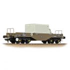 BR FNA Nuclear Flask Wagon with Sloping Floor 550040, BR Khaki Livery with Flask