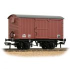 BR (Ex LNER) 12T Ventilated Van, Corrugated Steel Ends E256974, BR Bauxite (Late) with Pre-TOPS Panel Livery