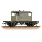 BR (Ex SR) 25T 'Pill Box' Brake Van Left Hand Duckets S55970, BR Grey (Early) Livery, Weathered