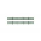 GWR Station Fencing Kit, Straight, Green
