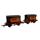 Private Owner (Ex BR) 22T 'Presflo' Cement Wagon No. 63 & No. 68, Ready Mix Concrete, Grey Livery, Weathered