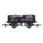 Private Owner 5 Plank Wagon, 9' Wheelbase No. 3, 'J. Sheppard & Son', Black Livery, Includes Wagon Load