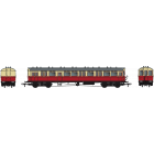 BR (Ex GWR) GWR Diagram N Autocoach W37W, BR Crimson & Cream Livery, DCC Fitted