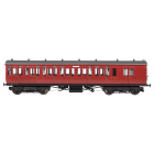 BR (Ex GWR) GWR Toplight Mainline City Brake Second 3757, BR Maroon Livery, DCC Ready