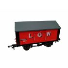 Private Owner 10T Covered Salt Van 158, 'LGW', Red Livery