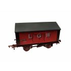 Private Owner 10T Covered Salt Van 158, 'LGW', Red Livery, Weathered
