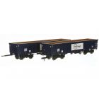GBRf MJA Box Wagon 502009 & 502010, GBRf GB Railfreight Blue Livery Twin Pack