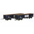 GBRf MJA Box Wagon 502027 & 502028, GBRf GB Railfreight Blue Livery Twin Pack