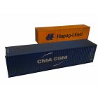 40ft Containers 'HC Hapag-Lloyd' 213247-0 & 'CMA CGM' 522616-6 Weathered