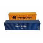 40ft Containers 'HC Hapag-Lloyd' 147384-6 & 'CMA CGM' 546456-5 Weathered