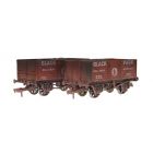 Private Owner 7 Plank Wagon, 10' Wheelbase 330 & 2032, 'Black Park Colliery', Bauxite Livery, Includes Wagon Load, Weathered