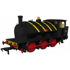 NCB Hunslet 16in Saddle Tank 0-6-0ST, 'Clement' NCB Black Livery with Stripes, DCC Ready