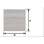 Pattern Sheet PS-11 Corrugated Siding W:175mm L:275mm (Pack of 2)