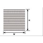 Pattern Sheet PS-24 Corrugated Siding W:175mm L:275mm (Pack of 2)