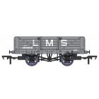 LMS 5 Plank LMS D1666 Wagon 304008, LMS Grey Livery