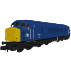 BR Class 46 Sealed Beam Headlights 1Co-Co1, 46010, BR Blue Livery, DCC Sound