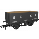 SECR 7 Plank Wagon RCH 1907 14374, SECR Grey Livery Loco Coal, -