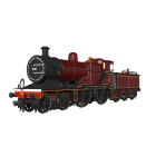 MR 483 Class 4-4-0, 502, MR Maroon Livery, DCC Sound