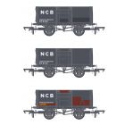 NCB (Ex BR) 16T Steel Mineral Wagon 07008, 07035 & 07045, NCB Black Livery 1/109