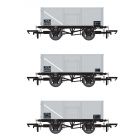 BR 16T Steel Mineral Wagon B148839, B246781 & B208874, BR Grey Livery MCO
