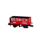 Private Owner 7 Plank Wagon, End Door 996, 'James Beswick', Red Livery