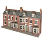 Terraced House Fronts in Red Brick, Low Relief