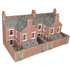 Terraced House Backs in Red Brick, Low Relief