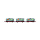 Private Owner (Ex BR) TTA 45T Tank Wagon 501, 502 & 503, 'Shell/BP', Grey Livery Triple Wagon Pack