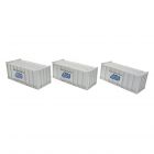 20' Containers 'Gypsum', White