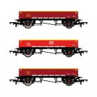 DB Schenker MHA 'Coalfish' Open Wagon 394576, 394829 (Traffic Red) & 396017, Ex-EWS (DB Schenker) Livery