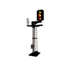 3 Aspect Home Signal, Red, Yellow, Green, Standard Offset Right, Square Head