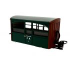 Festiniog Railway (Ex FR) FR 'Zoo Car' Observation Coach 1, FR Green Livery