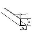 Angle AFS-3 H:2.4mm W:2.4mm T:0.6mm Length:375mm (Pack of 8)