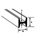 H Column HFS-3 H:2.4mm W:2.4mm T:0.5mm Length:375mm (Pack of 10)