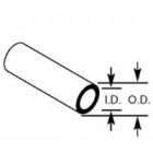 Round Tubing TBFS-4 O.D:3.2mm I.D:1.9mm Wall:0.6mm Length:375mm (Pack of 10)