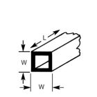 Square Tubing STFS-4 H:3.2mm W:3.2mm Wall:0.6mm Length:375mm (Pack of 7)