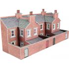 Terraced House Backs in Red Brick, Low Relief
