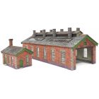 Engine Shed Double Track in Red Brick